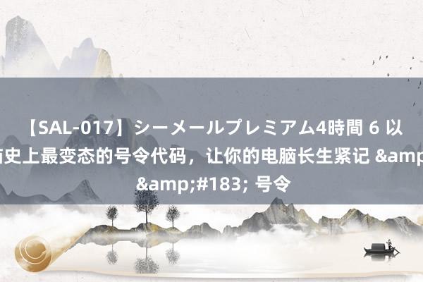 【SAL-017】シーメールプレミアム4時間 6 以下是一些电脑史上最变态的号令代码，让你的电脑长生紧记 &#183; 号令