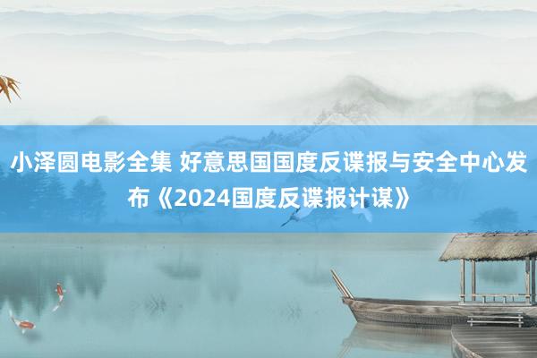 小泽圆电影全集 好意思国国度反谍报与安全中心发布《2024国度反谍报计谋》